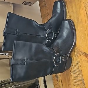 Frye Moto Combat Boots Size 10